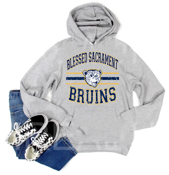 Bruins Distressed Mascot