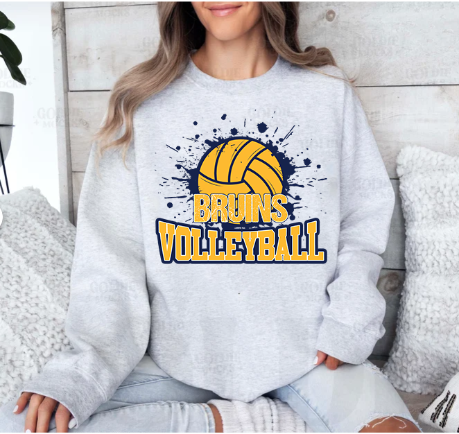 Bruins Volleyball Splatter