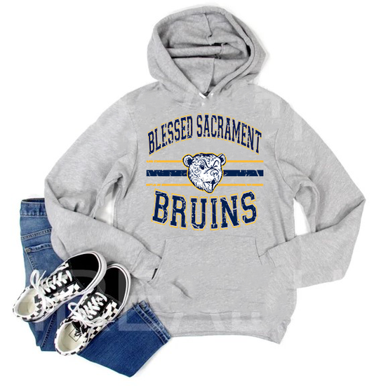 Bruins Distressed Mascot