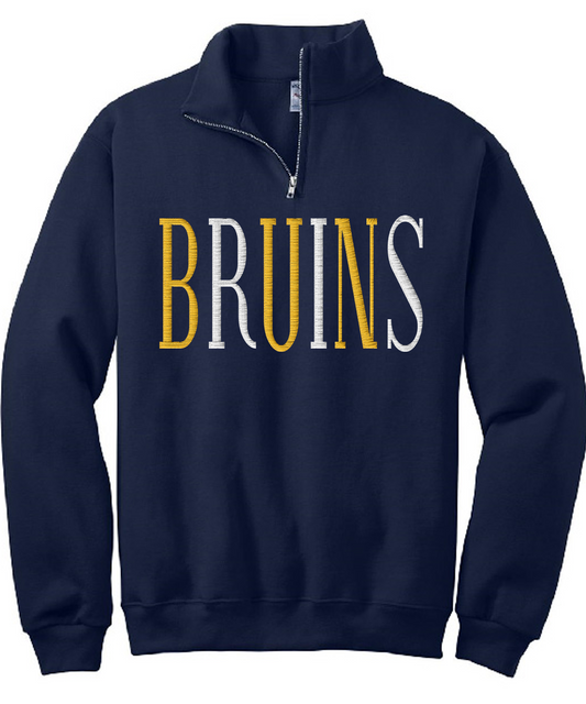 Bruins Faux Embroidery Simple Mascot
